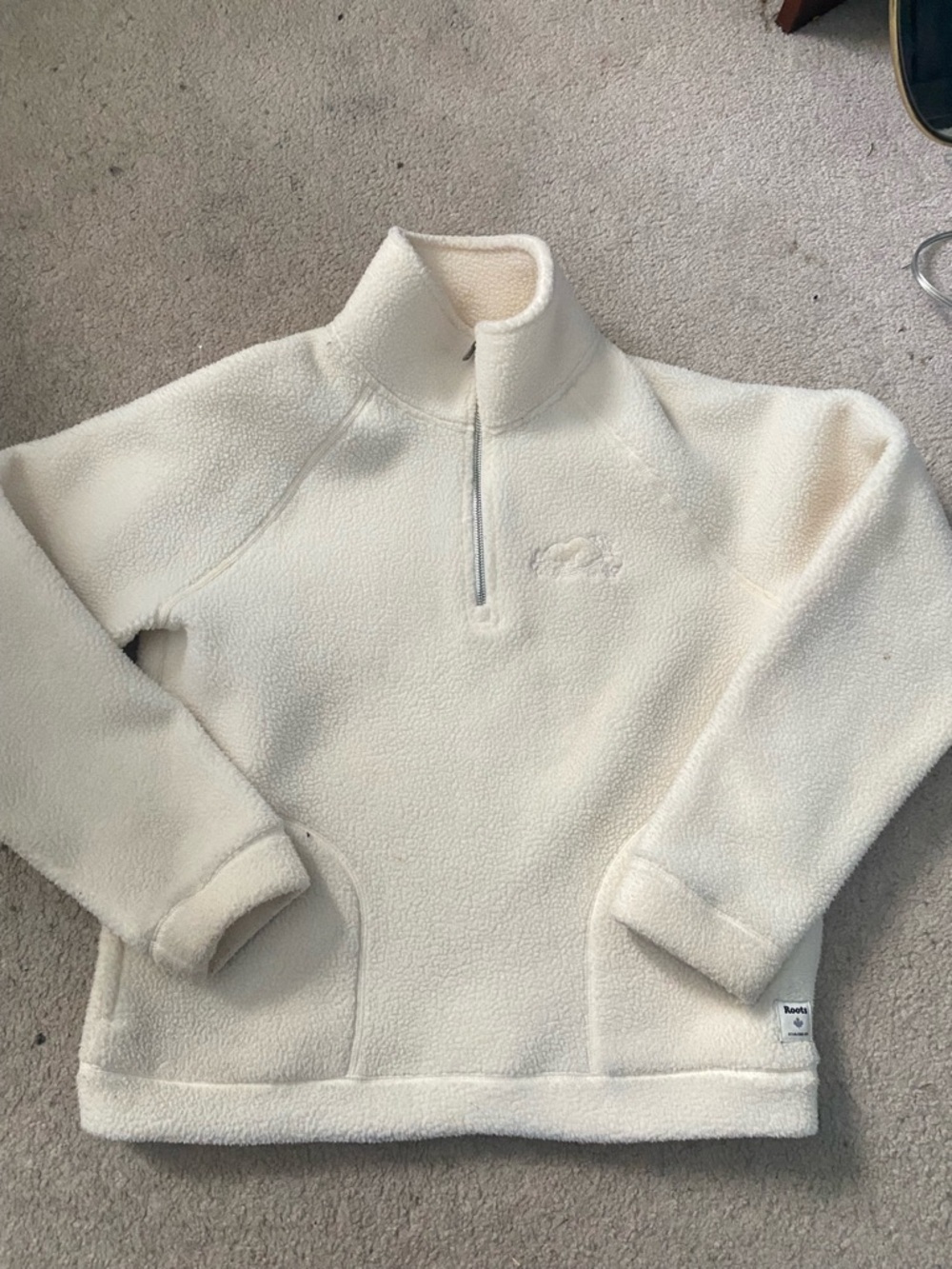 Roots Cream Sherpa Pullover